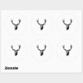 BUCK PRIDE RUNDER AUFKLEBER (Blatt)