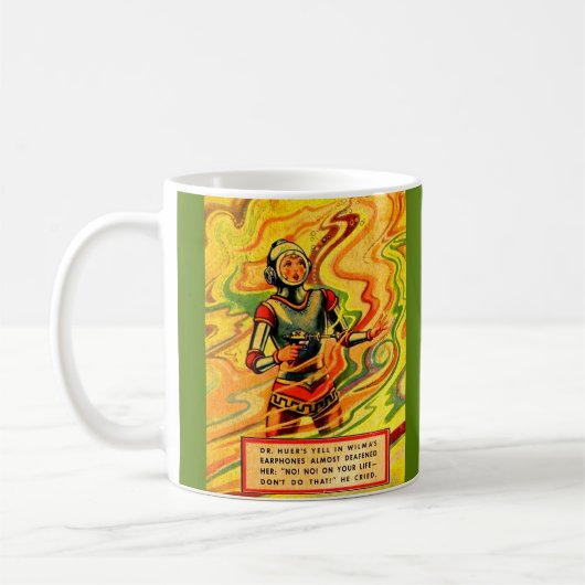 Buck Rogers Comic Wilma Deering der 1930er Jahre Kaffeetasse (Links)