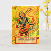 Buck Rogers Comic Wilma Deering der 1930er Jahre Karte (Gelbe Blume)