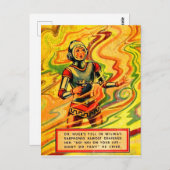 Buck Rogers Comic Wilma Deering der 1930er Jahre Postkarte (Vorne/Hinten)