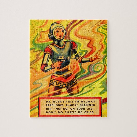 Buck Rogers Comic Wilma Deering der 1930er Jahre Puzzle (Vertikal)