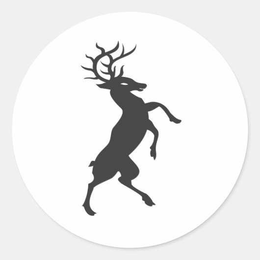 Buck Runder Aufkleber (Vorderseite)