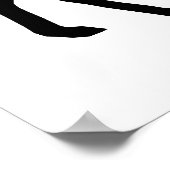 Buck-Silhouette Poster (Ecke)