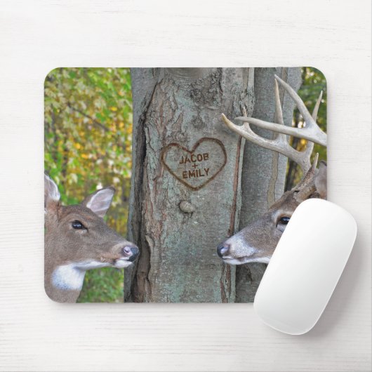 Buck und Tu mit Baumherz Mousepad (Mit Mouse)