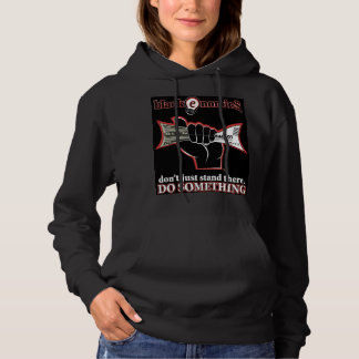 "Buck und Wahlzettel" schwarzer Pullover-Hoodie fü Hoodie