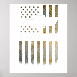 Buck Wear Chevy Camo Akzent Flagge 2 Poster