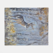 Buck-Wiese Fleecedecke (Vorderseite (Horizontal))