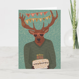 Buck Wild Adult Geburtstagskarte Karte