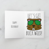 Buck Wild Birthday Karte (Innenseite)