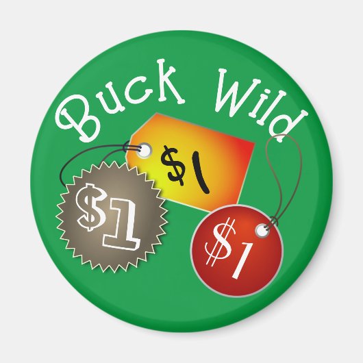 Buck Wild Price tag Magnet (Vorne)
