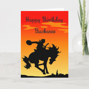 Buckaroo Birthday Karte
