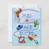 BUCKAROO BIRTHDAY PARTEI INVITATION ~ EZ2 CUSTOMIZ EINLADUNG (Vorderseite)