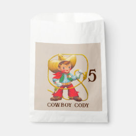 Buckaroo Cowboy Boy's Birthday Name & Age Geschenktütchen