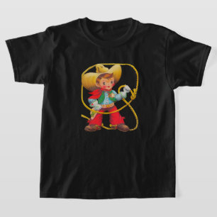 Buckaroo Cowboy Rope Hat Spurs Abzeichen T-Shirt