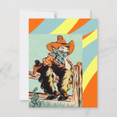 BUCKAROO-GEBURTSTAGS-PARTY EINLADUNG (Vorderseite)