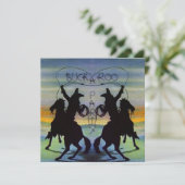 BUCKAROO GEBURTSTAGSPARTEINVITATION ~ EZ2 CUSTOMIZ EINLADUNG (Stehend Vorderseite)