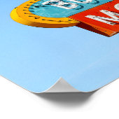 Buckaroo Motel Sign, Tucumcari, New Mexico Poster (Ecke)