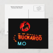 Buckaroo Motel, Tucumcari, New Mexico Postkarte (Vorne/Hinten)
