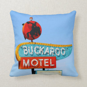 Buckaroo-und Pony-Soldat-Motels, Tucumcari, N.M. Kissen