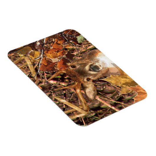 Buckel in Camouflage Weißer Schwanz Hirsch Magnet (Rechte Seite)