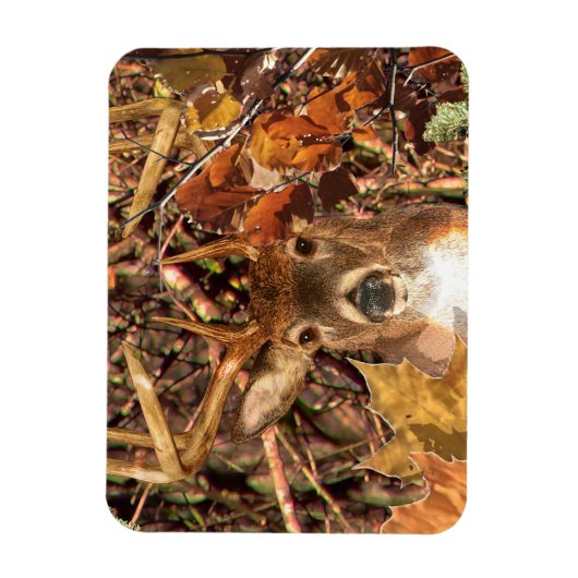 Buckel in Camouflage Weißer Schwanz Hirsch Magnet (Vertikal)