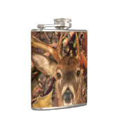 Buckel in Herbst Camouflage Weißer Schwanz Hirsch Flachmann (Rechts)