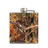 Buckel in Herbst Camouflage Weißer Schwanz Hirsch Flachmann (Rückseite)