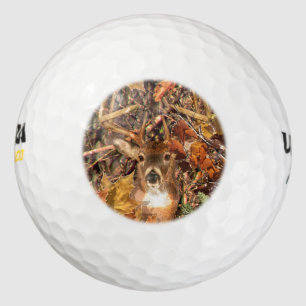 Buckel in Herbst Camouflage Weißer Schwanz Hirsch Golfball