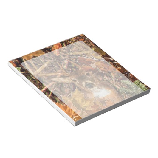 Buckel in Herbst Camouflage Weißer Schwanz Hirsch Notizblock (angewinkelt)