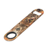 Buckel in Herbst Camouflage Weißer Schwanz Hirsch Speed Flaschenöffner (Rückseite Schrägansicht)