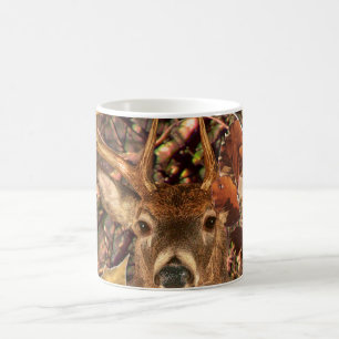 Buckel in Jäger Camouflage Weißer Schwanz Hirsch Kaffeetasse