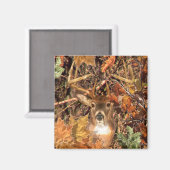 Buckel in Jäger Camouflage Weißer Schwanz Hirsch Magnet (Vorderseite/Rückseite)