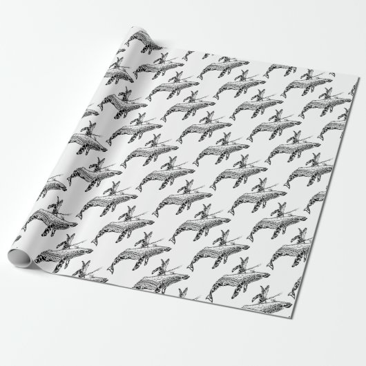 Buckel mit Baby Geschenkpapier (Ungerollt)