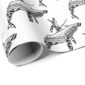 Buckel mit Baby Geschenkpapier (Rolleneckpunkt)