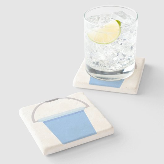 Buckel Steinuntersetzer (Seitenansicht)