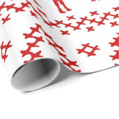 Buckel-Tageskamel-hässliche Weihnachtsstrickjacke Geschenkpapier (Rolleneckpunkt)