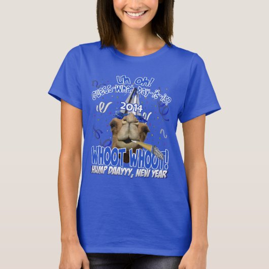 Buckel-Tageskamel-Party-T - Shirt 2014 des (Vorderseite)