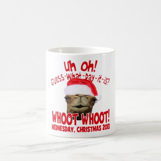 Buckel-Tageskamel-Weihnachtskaffee-Tasse 2013 Kaffeetasse (Mittel)