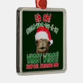 Buckel-Tageskamel-Weihnachtsweihnachtsverzierung Silbernes Ornament (Rechts)