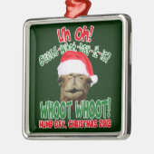 Buckel-Tageskamel-Weihnachtsweihnachtsverzierung Silbernes Ornament (Links)