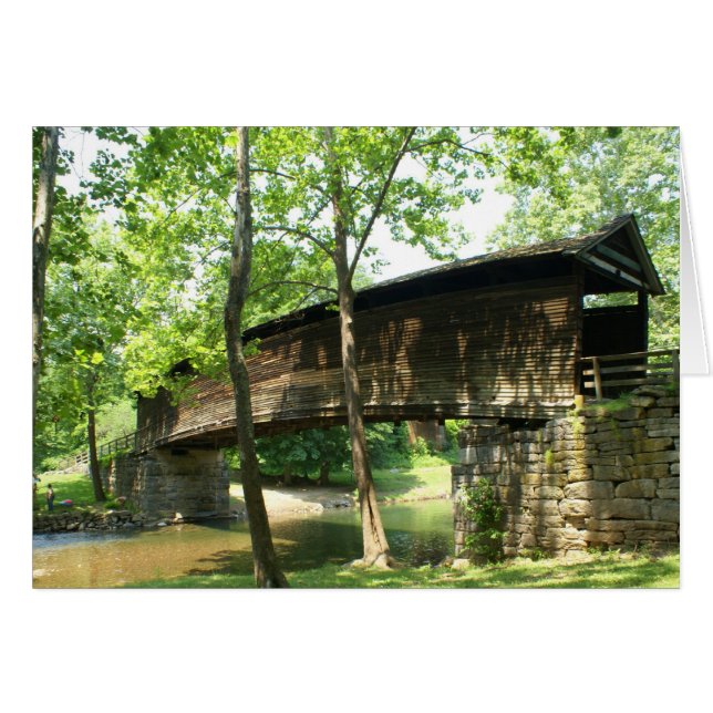 Buckel-überdachte Brücke (Vorderseite (Horizontal))