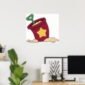 Buckel und Schaufel Poster (Heimbüro)