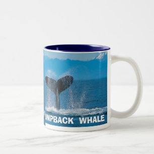 Buckel-Wal, Buckel-Wal, BUCKEL-WAL… Zweifarbige Tasse
