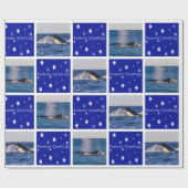 Buckel-Wal, der Australien-Weihnachten durchbricht Geschenkpapier (Flach)