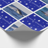 Buckel-Wal, der Australien-Weihnachten durchbricht Geschenkpapier (Ecke)
