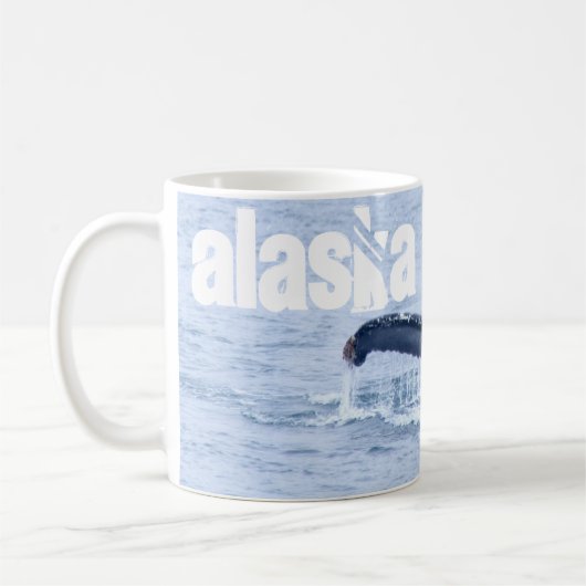 Buckel-Wal-Foto-Tasse Kaffeetasse (Links)