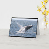 Buckel-Wal I Karte (Gelbe Blume)