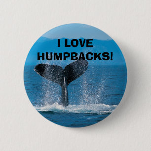 Buckel-Wal, i-LIEBE-BUCKEL! Button