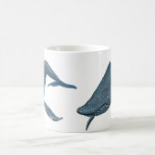 Buckel-Wal-Malerei Kaffeetasse (Mittel)