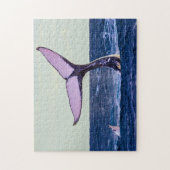 Buckel-Wal-Schwanz-Plattfisch-Puzzle Puzzle (Vertikal)